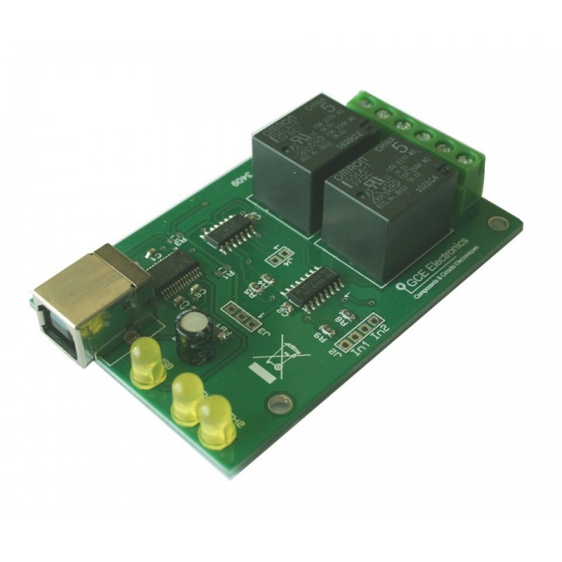 Carte USB -X220 / 2 entrées  / 2 sorties relais